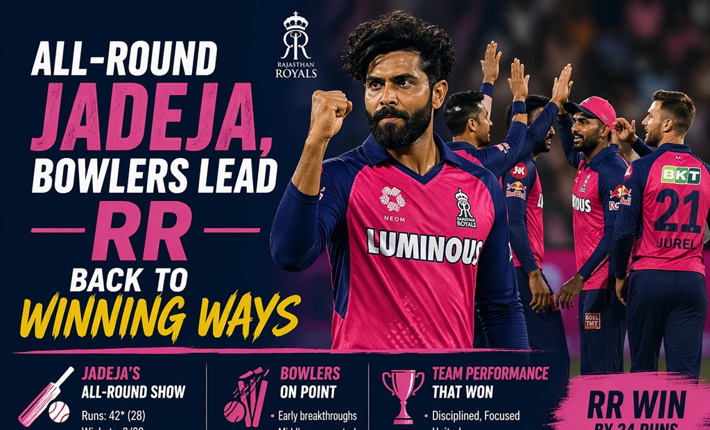 All-round Jadeja, Bowlers Lead RR Back to Winning Ways