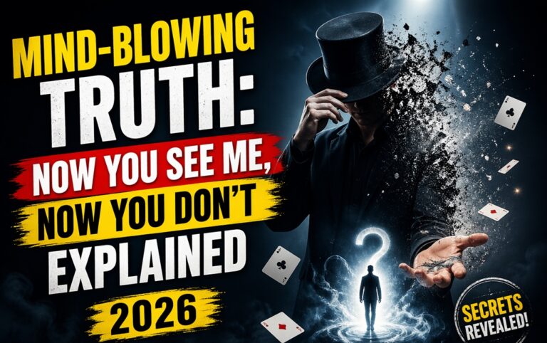 Mind-Blowing Truth: Now You See Me, Now You Don’t Explained 2026