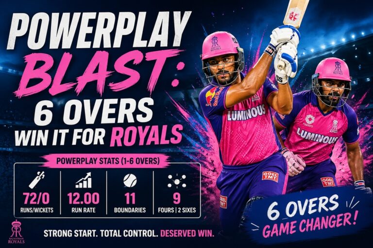 Powerplay Blast: 6 Overs Win It for Royals