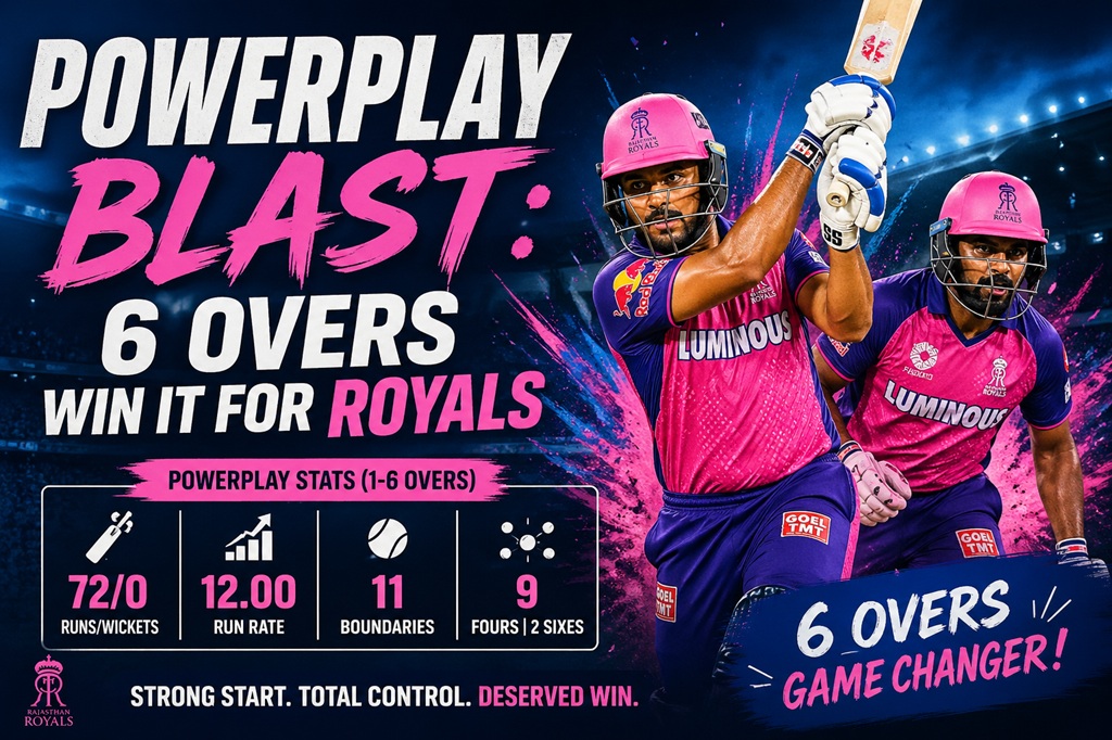 Powerplay Blast: 6 Overs Win It for Royals