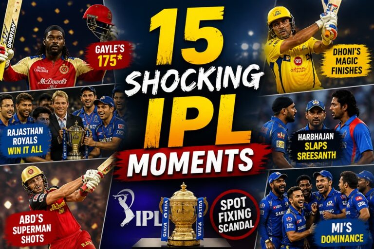 15 Shocking IPL Moments