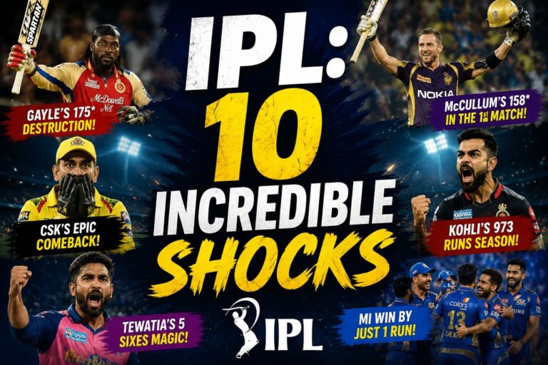 IPL: 10 Incredible Shocks