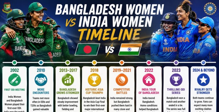 Bangladesh Women vs India Women Timeline