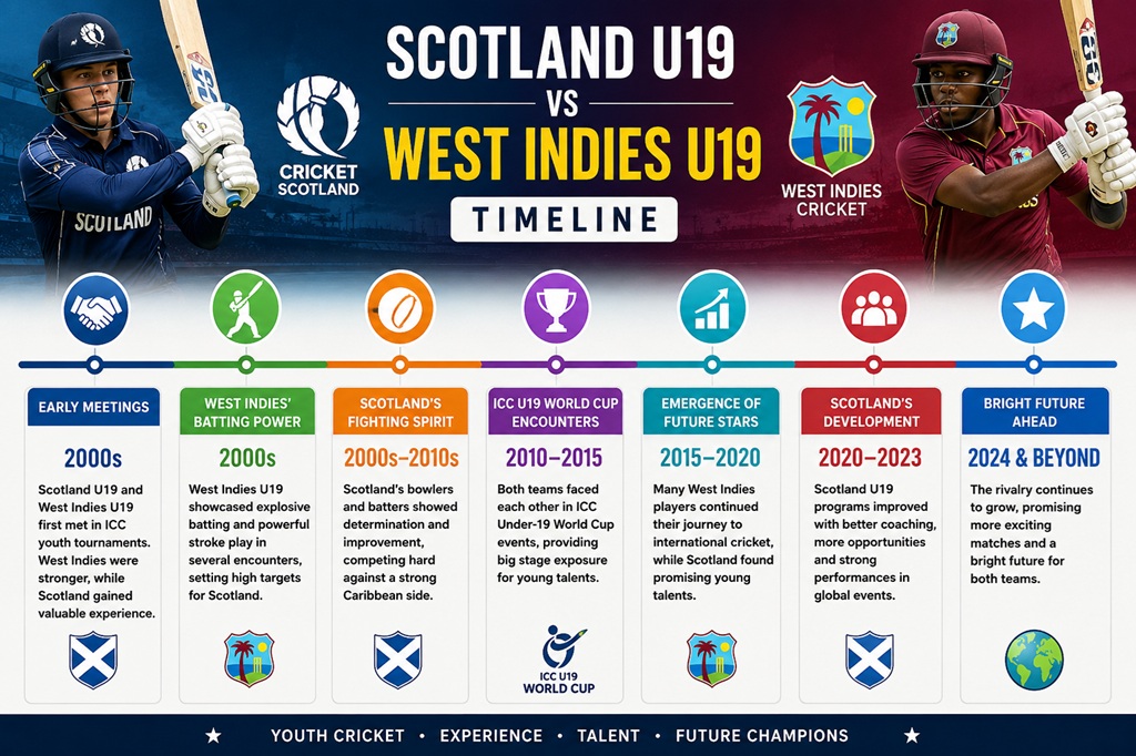 Scotland U19 vs West Indies U19 Timeline