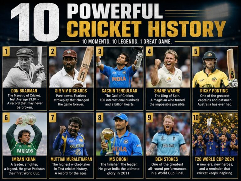 10 Powerful Cricket History