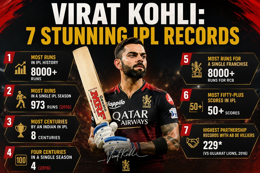 Virat Kohli: 7 Stunning IPL Records
