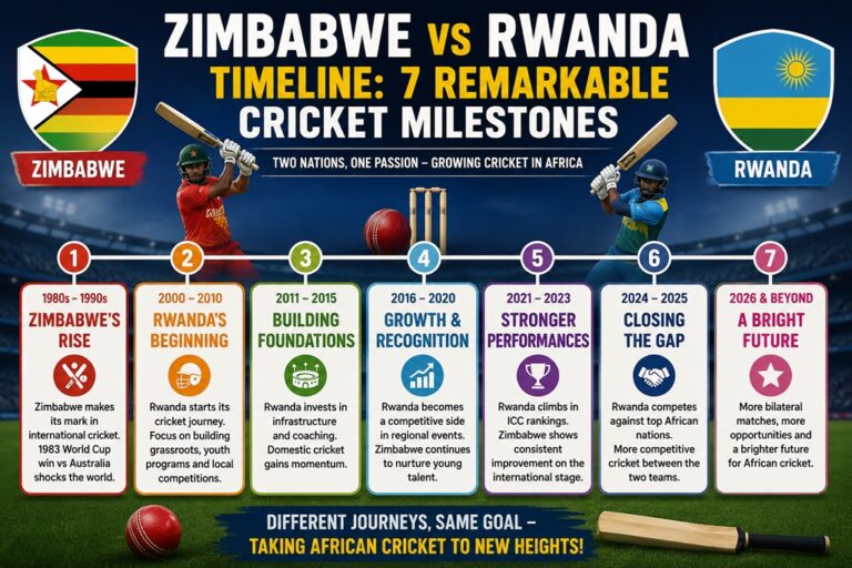 Zimbabwe vs Rwanda Timeline
