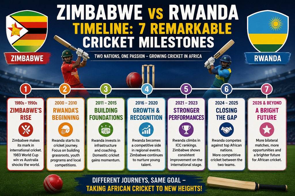 Zimbabwe vs Rwanda Timeline