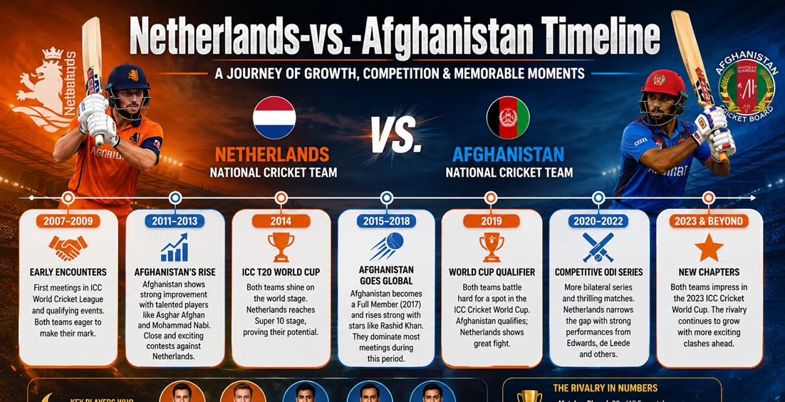 Netherlands-vs.-Afghanistan Timeline