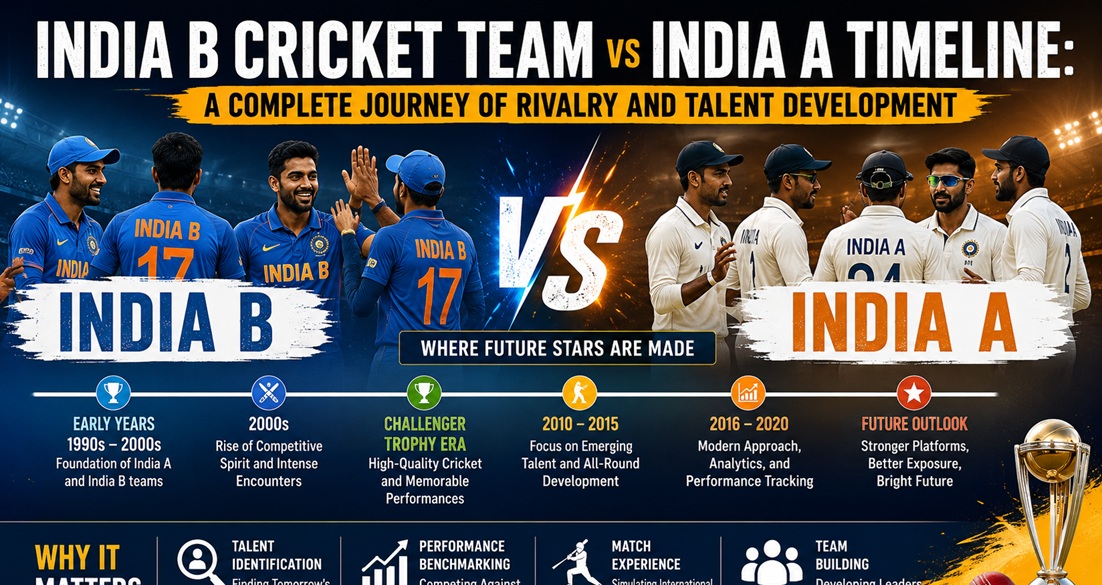 India B Cricket Team vs India A Timeline