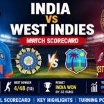 India vs West Indies Match Scorecard